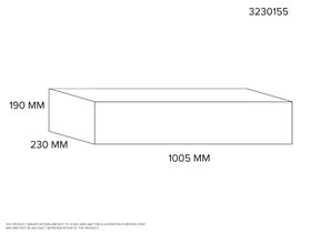 Kaden D3 R/Air Plenum 1005x230 190 deep