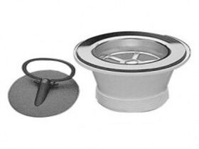Plug & Waste 50mm Sink/Bath Stainless Steel