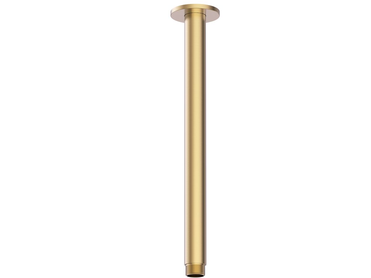 Mizu Drift Ceiling Shower Arm Only 300mm Brushed Gold from Reece