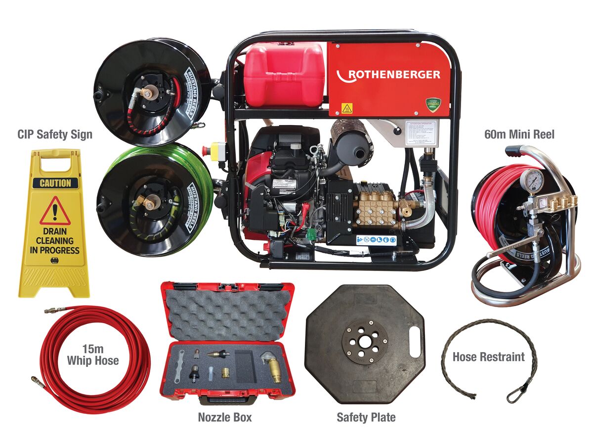 Rothenberger Roblast 5000 PSI Jetter Complete Kit Class B from Reece