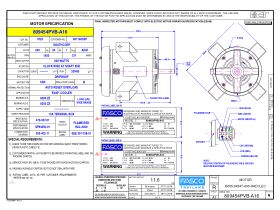 Specification Sheet - Fasco Fan Motor 240V 600W 809454PVB-A16