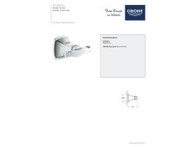 Technical Guide - GROHE Grandera Robe Hook Chrome