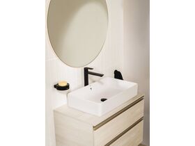 Roca The Gap Square Above Counter Basin 600mm x 370mm With Overflow White