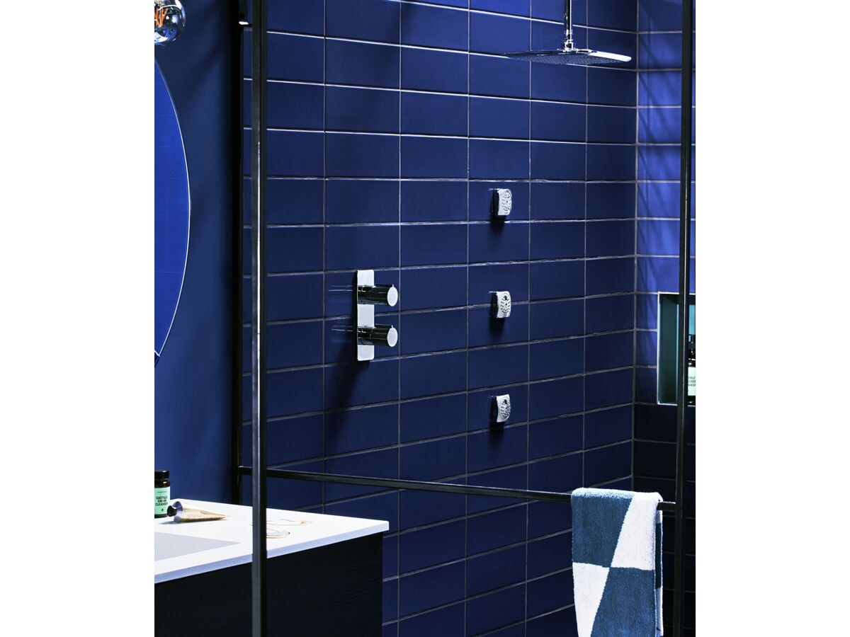 Nikles Pearl Square Shower Head 250mm Chrome (3 Star) from Reece