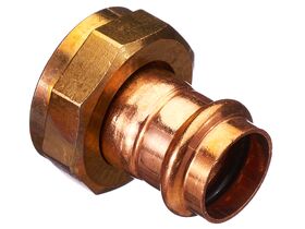 >B< Press Valve Adaptor 1 1/4" BSP x 25mm Copper"