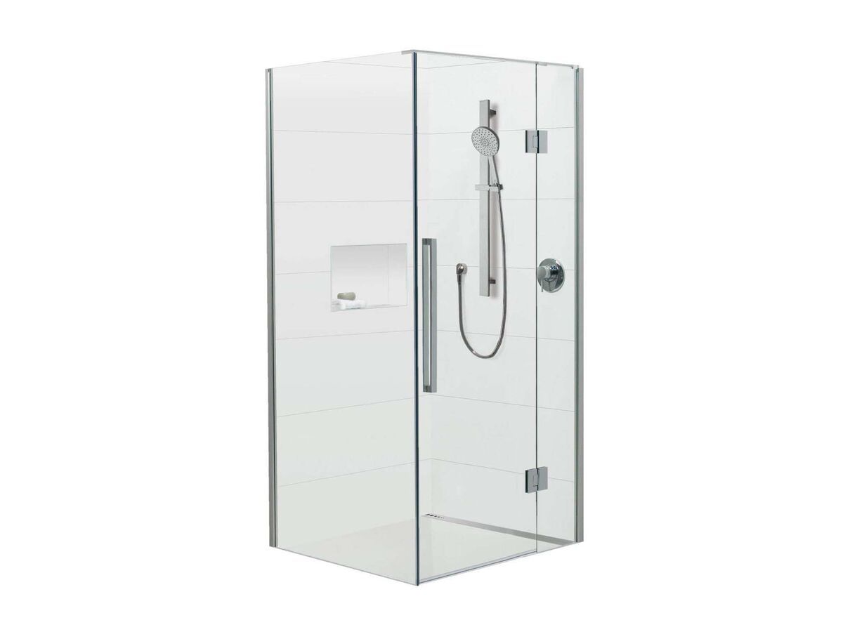 Glacier 2 Sided 1000 x 1000 Shower Tray & Screen Right Hand Hinge