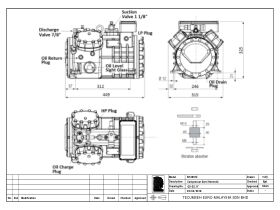 Tecumseh Semi Hermetic Compressor SH4591Z