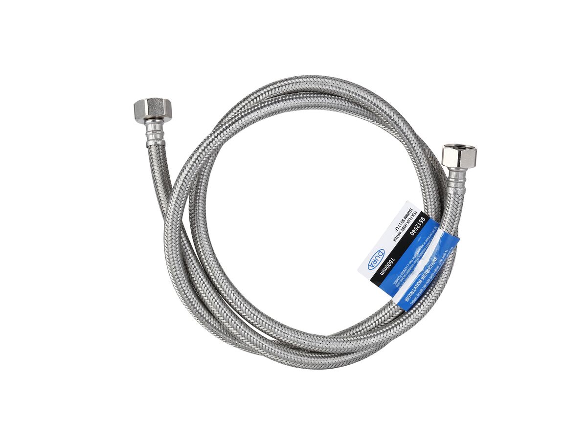 Dura Pex Flex Hose Water 1500mm Stainless Steel Low-Temp Lead Free