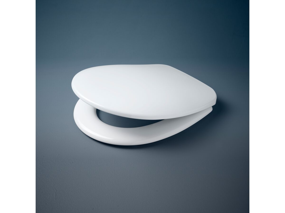 Caroma Profile Toilet Seat Plastic Hinge White