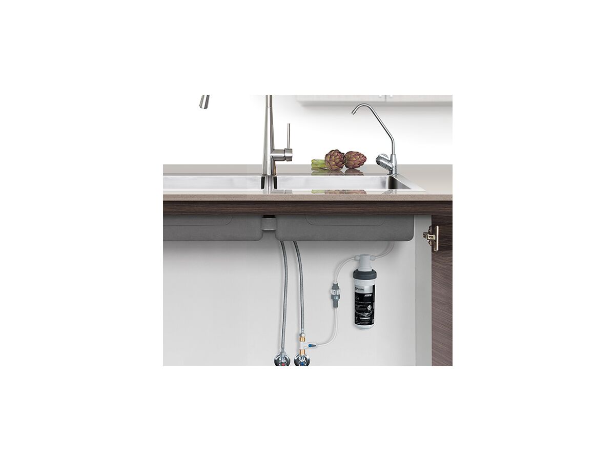 Puretec Z12 Quick-Twist Water Filter System with DFU130 Long Reach LED Faucet