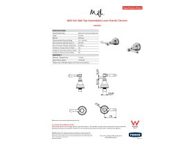 Specification Sheet - Milli Voir Wall Top Assemblies Lever Handle Chrome