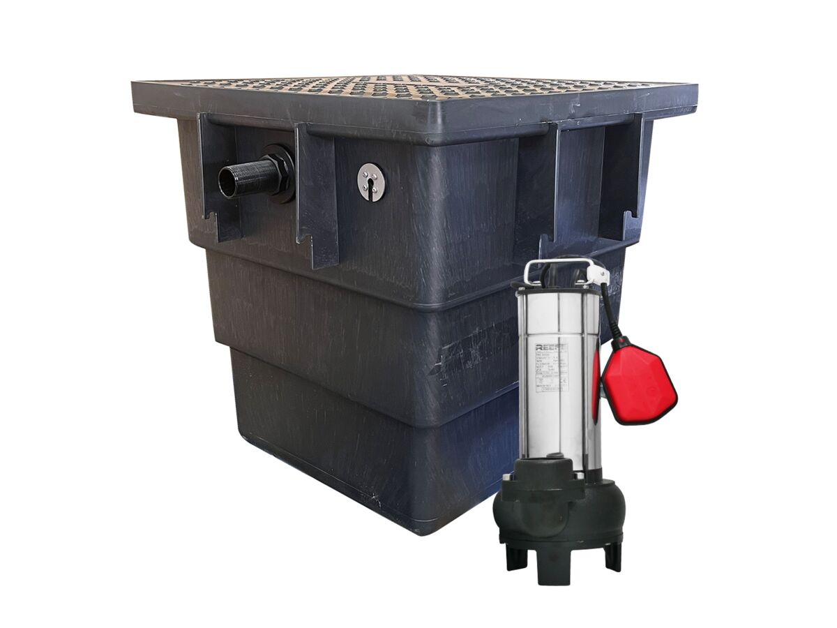 RGWP320-600 Greywater Pump Station 600sq with Poly Lid - RVC320