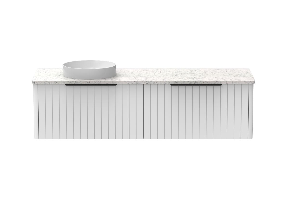 Kado Neue All-Drawer 1500 Left Offset Bowl Wall Hung Caesarstone