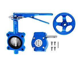 Dura Industrial Butterfly Valve Lugged Table E with Gear Operator 50mm
