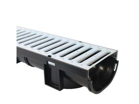Easydrain Compact Channel with Galvanized Grate 1mtr