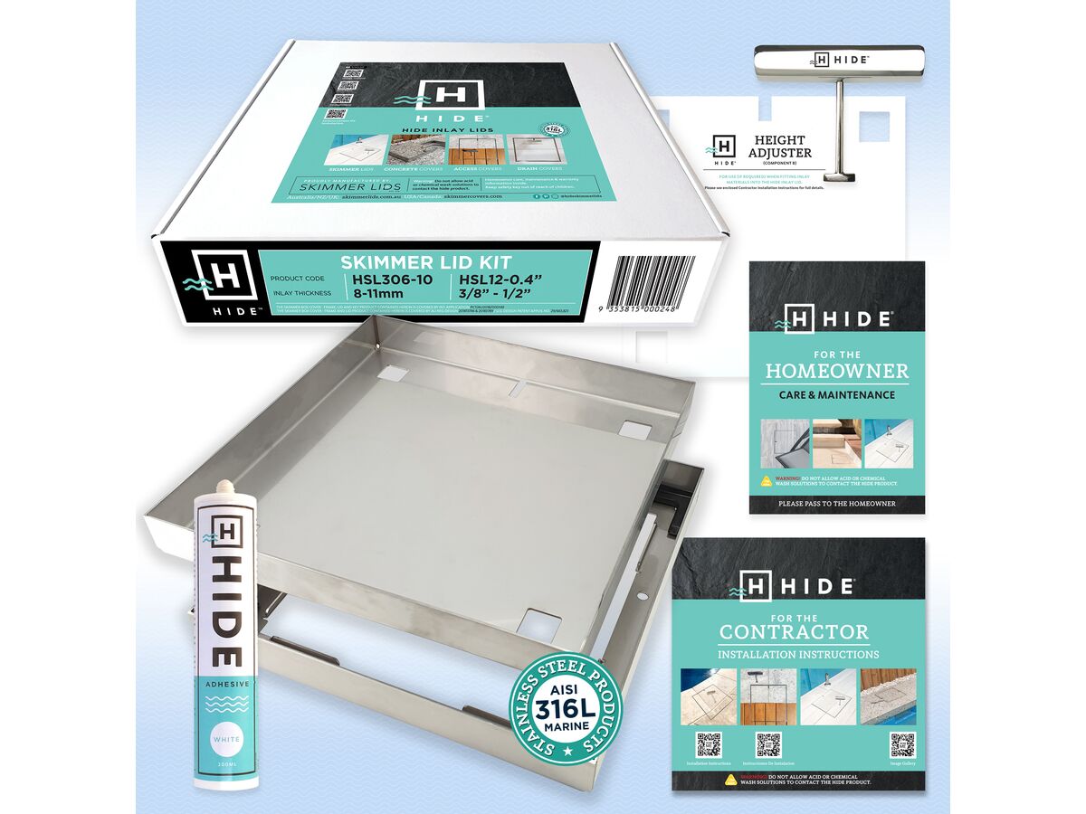 306mm Hide Skimmer Lid Kit Inlay 8-11mm
