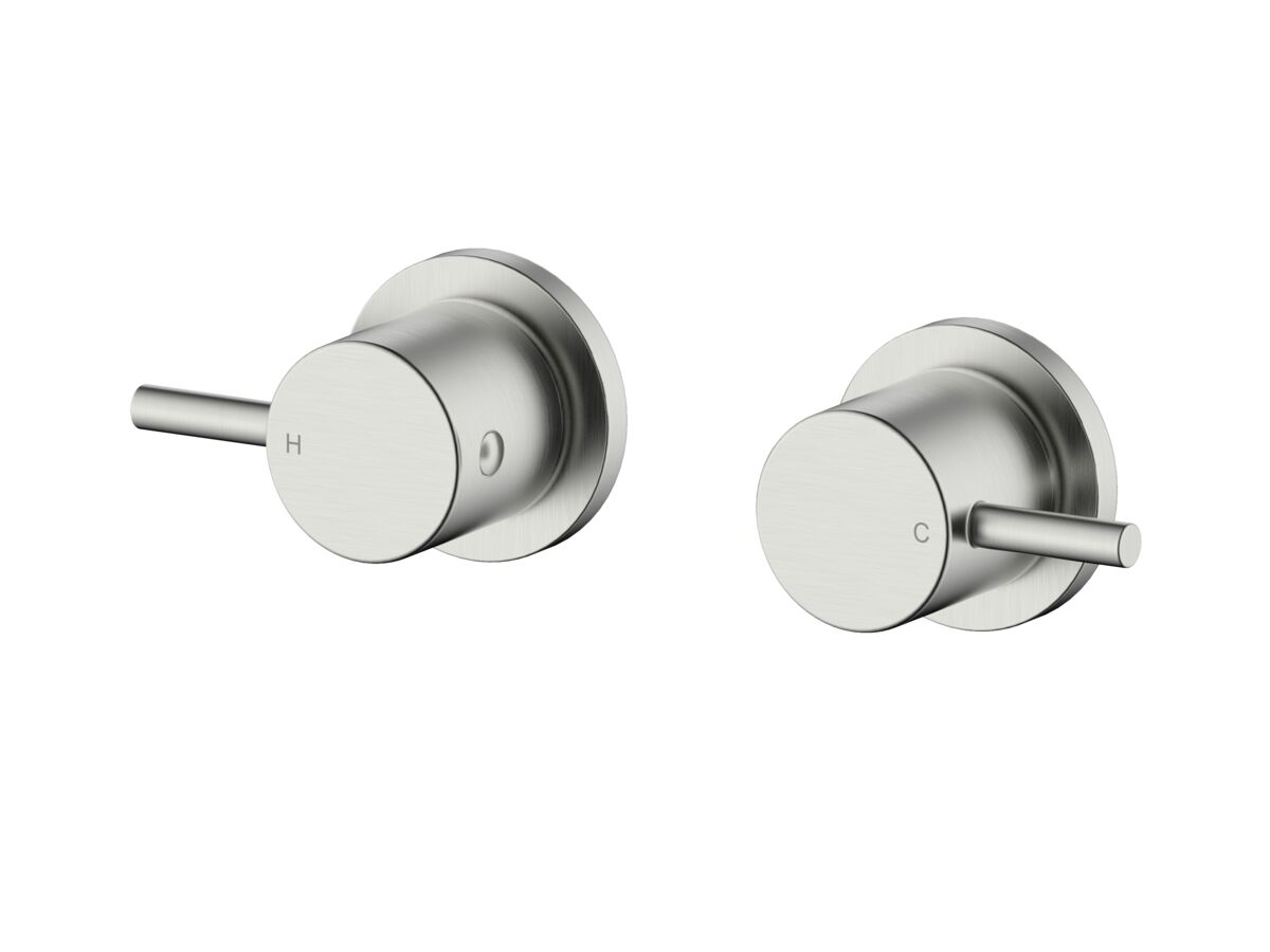 Mizu Drift Wall Top Assemblies Brushed Nickel