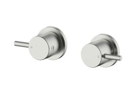 Mizu Drift Wall Top Assemblies Brushed Nickel