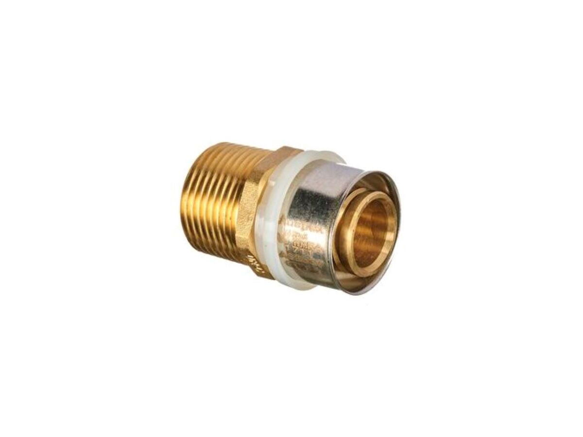 Auspex Crimp Threaded Adaptor 32mm x 1 1/4" BSP Male