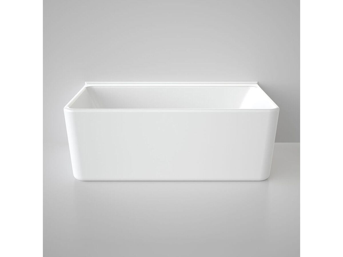 Caroma Cube Back To Wall Freestanding Bath 1600 White