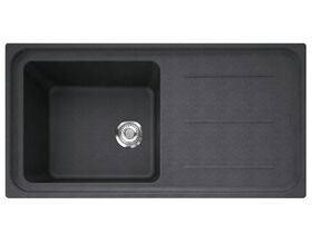 Franke Impact Granite Single Bowl Sink Only with Drainer Reversible No Taphole Onyx