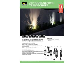 Specification Sheet - Brilliant Transformer - Outdoor Garden Lighting with Flex & Plug IP68