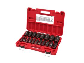 Press Jaw M-Profile 28mm (PB2) Shockwave Impact 1/2 Socket Set 19 Piece