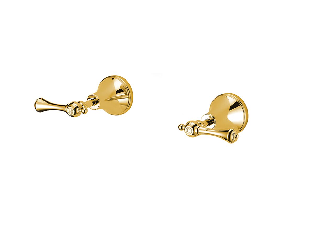 Kado Classic Wall Top Assemblies Lever Brass Gold