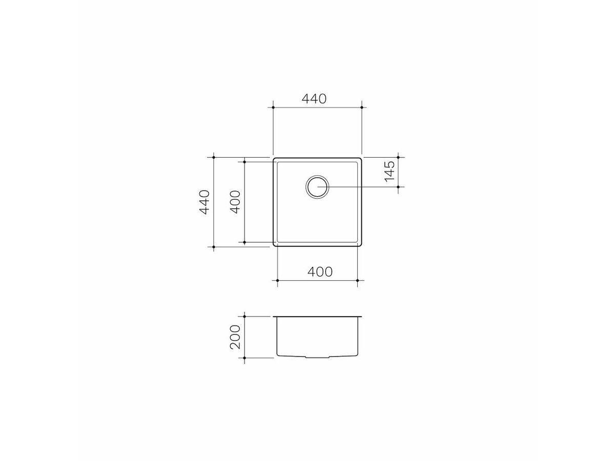 Clark Prism Single Bowl Undermount Sink Stainless Steel