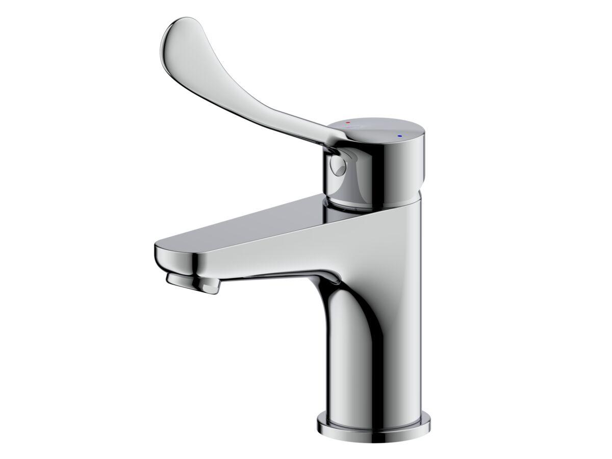 Hero - Posh Solus Basin Mixer Tap with Extended Lever Chrome (5 Star)
