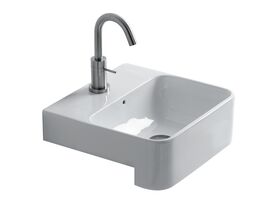 AXA Sheer Semi Recessed Basin 450x350