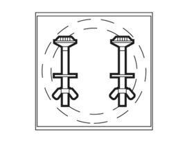 Dama Senso Compact C/C Foam Seal & Cistern Bolts