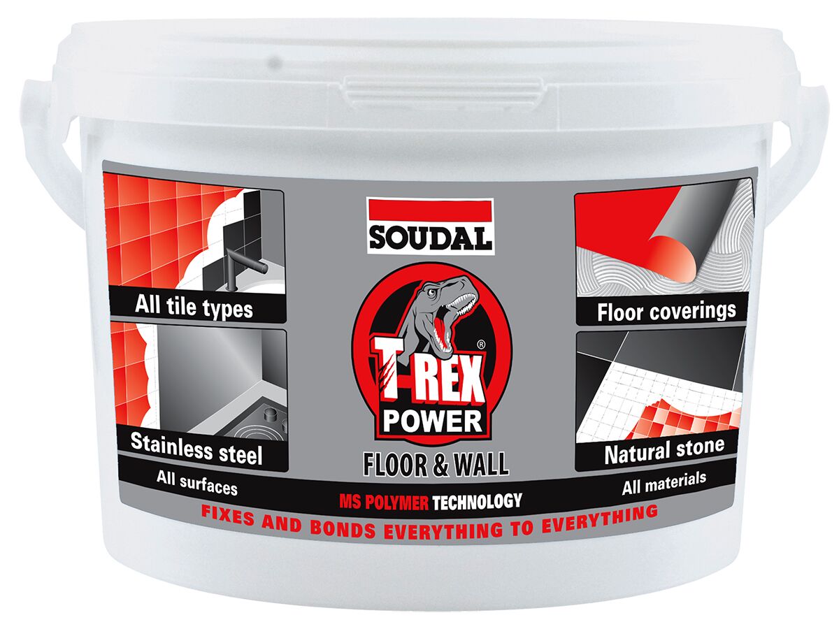 TRex Floor & Wall Sealant / Adhesive White 4kg from Reece