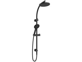 Nikles Pearl Curve Twin Shower with 250 Round Overhead Matte Black (4 Star)
