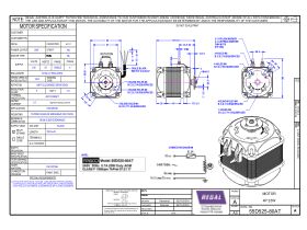 Specification Sheet - Universal Square Fan Motor 25 watt