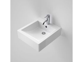 Caroma Liano Wall Basin 420mm 1 Taphole White