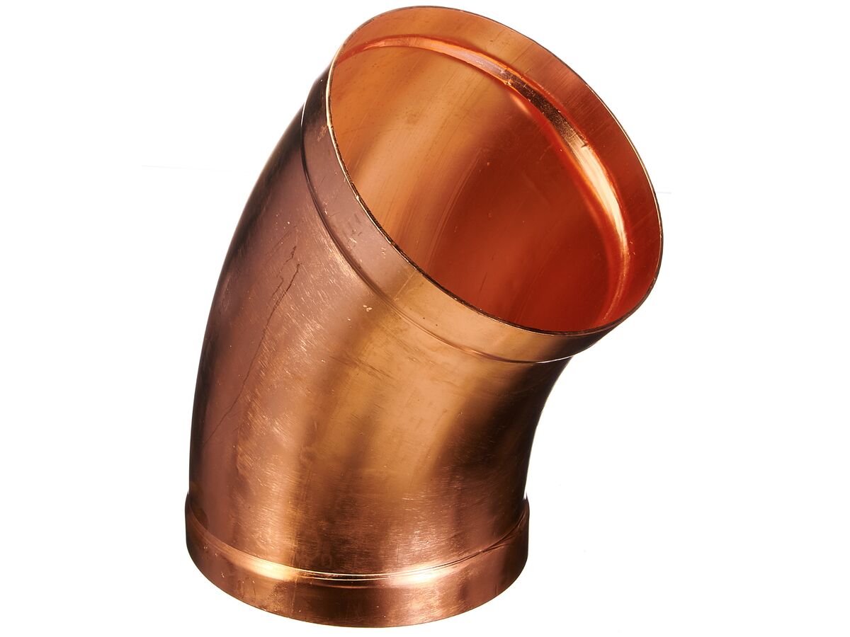 Ardent Copper Bend High Pressure 200mm x 45 Degree x 1.5 Degree Radius