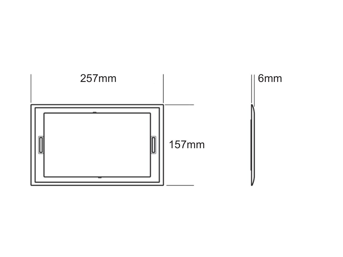 Geberit Sigma 70 Flush Button Cover Frame Black Chrome from Reece