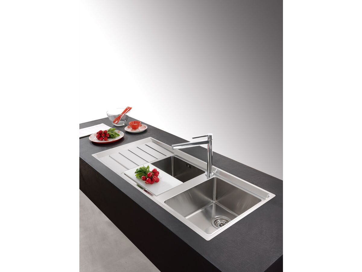 Franke Neptune Plus NPX621 Double Bowl Sink Only with Right Hand Bowls