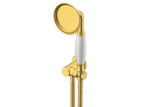 Milli Monument Handshower with Swivel Water Inlet Wall Bracket Brushed Gold (3 star)