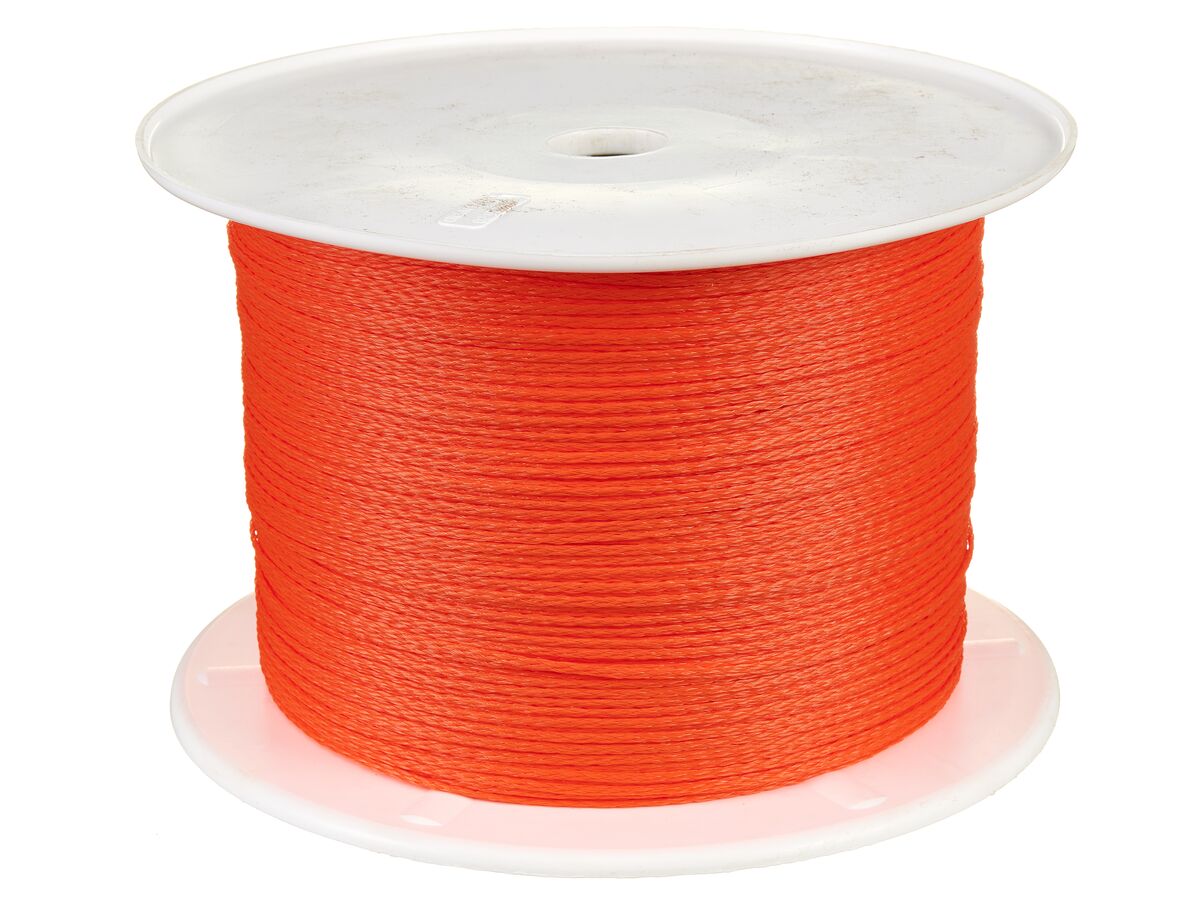 Orange Pullthrough Rope 3mm x 1000mtr from Reece