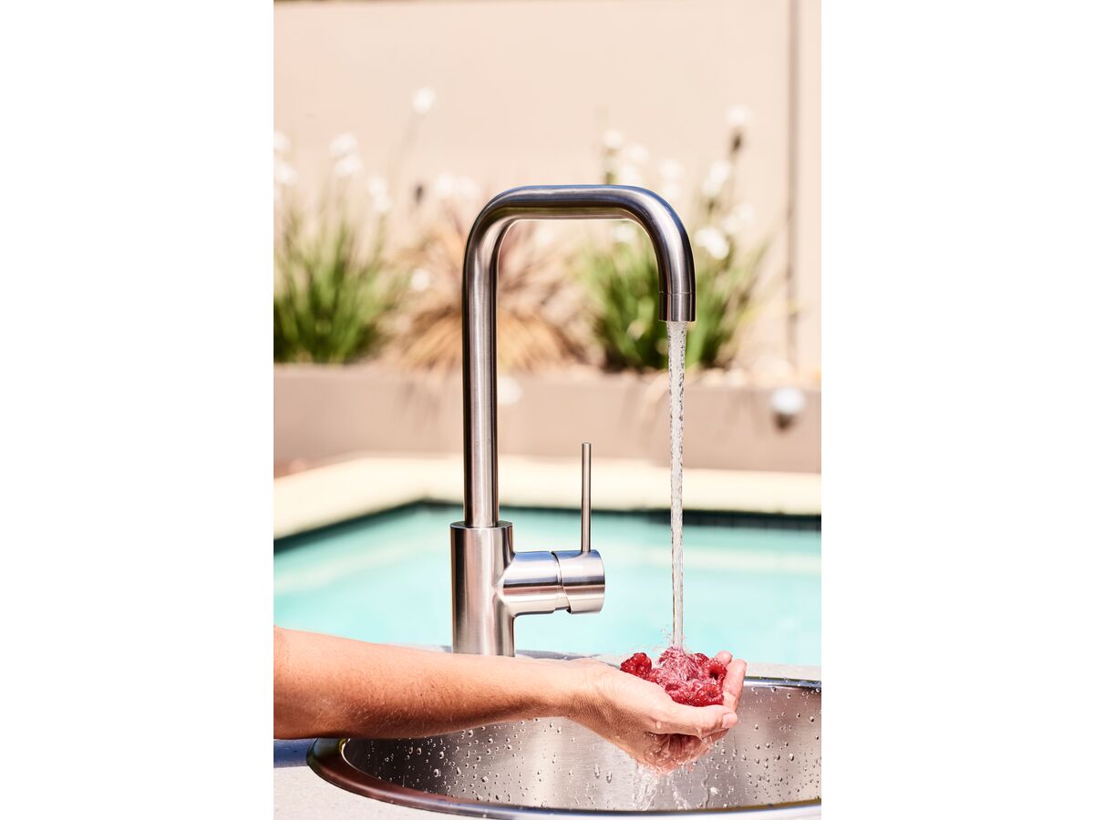 Milli Inox Sink Mixer Tap Stainless Steel (5 Star) from Reece