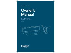 Owner's Manual - Kaden Ducted Air Conditioner KDI24