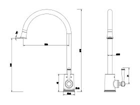 Posh Canterbury Sink Mixer Tap Large (4 Star)