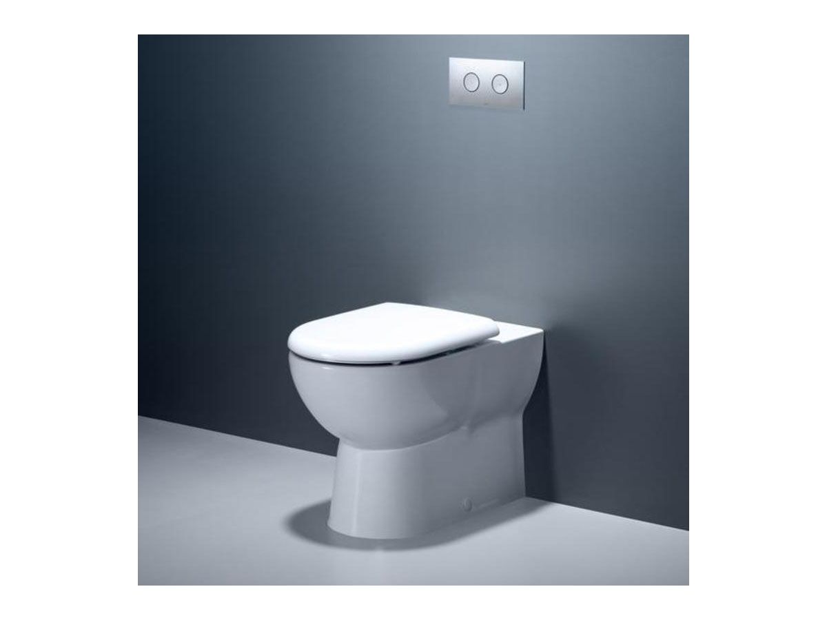 Caroma Metro Invisi II Wall Faced Toilet Suite with Soft Close Seat White (4 Star)