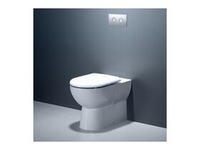 Caroma Metro Invisi II Wall Faced Toilet Suite with Soft Close Seat White (4 Star)