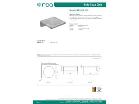 Specification Sheet - Enda Soap Dish 110mm Polished Stainless Steel