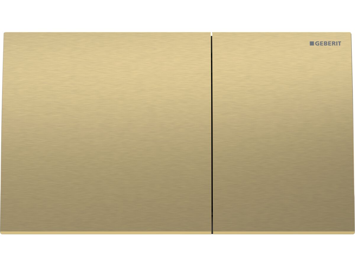 Geberit Sigma70 Dual Flush Button Brass Easy Clean Coating from Reece