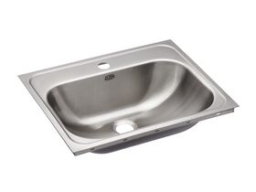 Wolfen Inset Basin 500 x 400 x 160mm 1 Taphole Stainless Steel