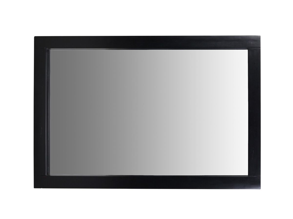 Mizu Bloc 900mm x 600mm Wall Mounted Mirror Black from Reece